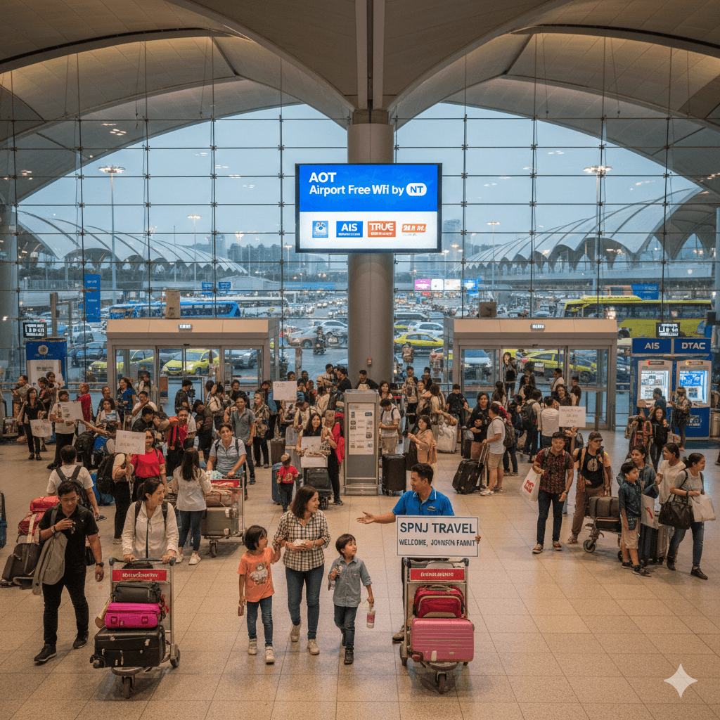 arriving in thailand