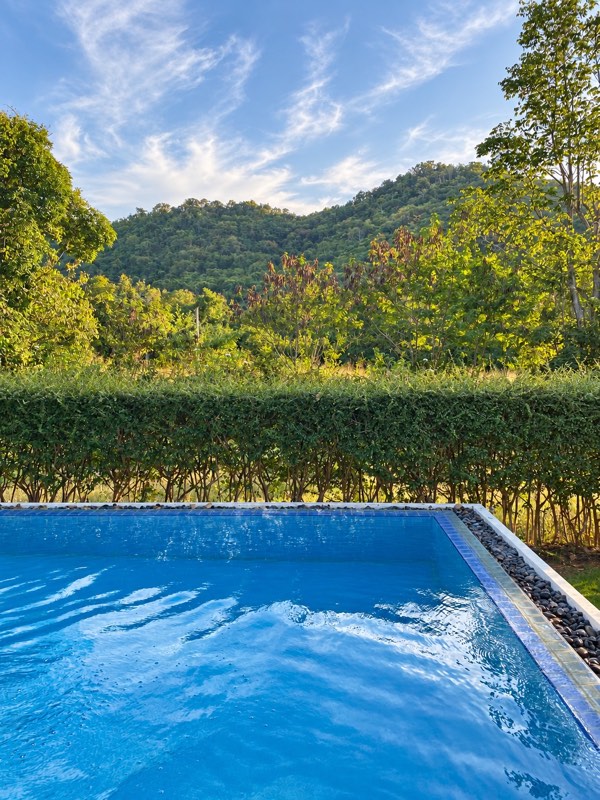 Khao Yai travel guide: pool at the mountain villa Natalie rented
